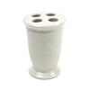 Modern White Porcelain Ceramic Toothbrush Holder with 4 Holders