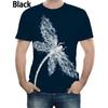 Summer Short Sleeve Crew Neck T Shirts For Men Full Printed Dragonfly Graphic New In Top Tees Streetwear Mens Large Size Tshirts