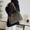 Large-Capacity Leopard Print Tote Bag - Women's Versatile Retro Shoulder Bag