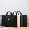 JYL Laptop bag,Korean Solid Simple Leather Laptop Bag Professional Handheld Briefcase Women's Business 14 Inch