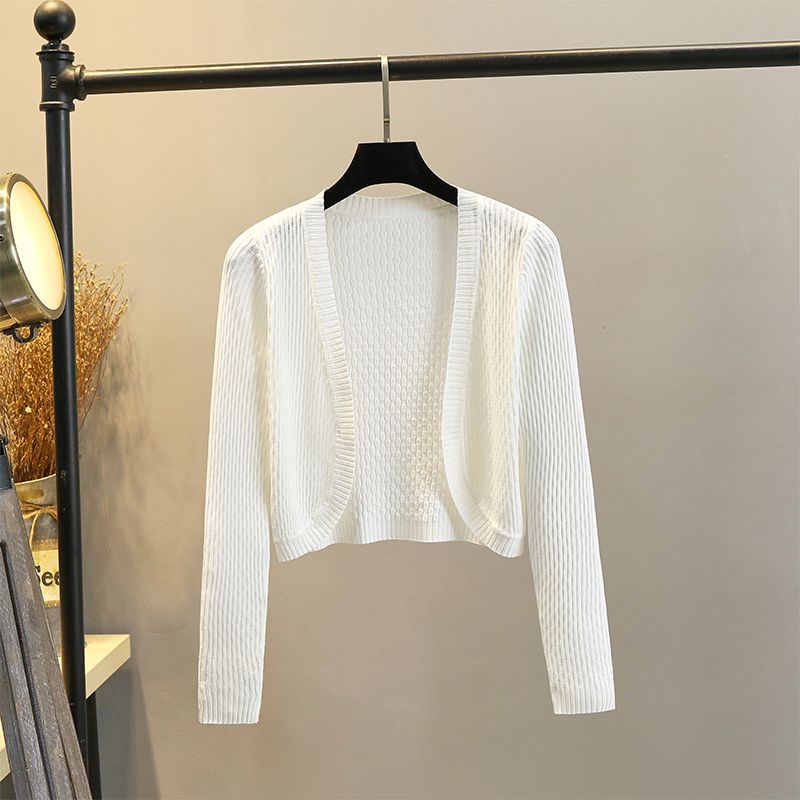Ice Silk Thin Small Waistcoat Outer Skirt Knitted Cardigan