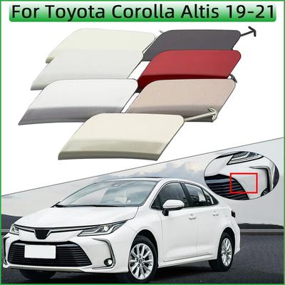 Front Bumper Towing Hook Eye Cover Lid For Toyota Corolla Altis Sedan 2019 2020 2021 Tow Hook Hauling Trailer Cap Garnish Shell