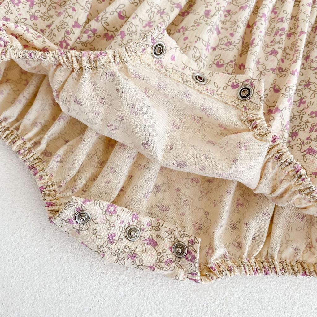 New Summer Korean Style Floral Baby Romper - Lace Princess Dress for Girls