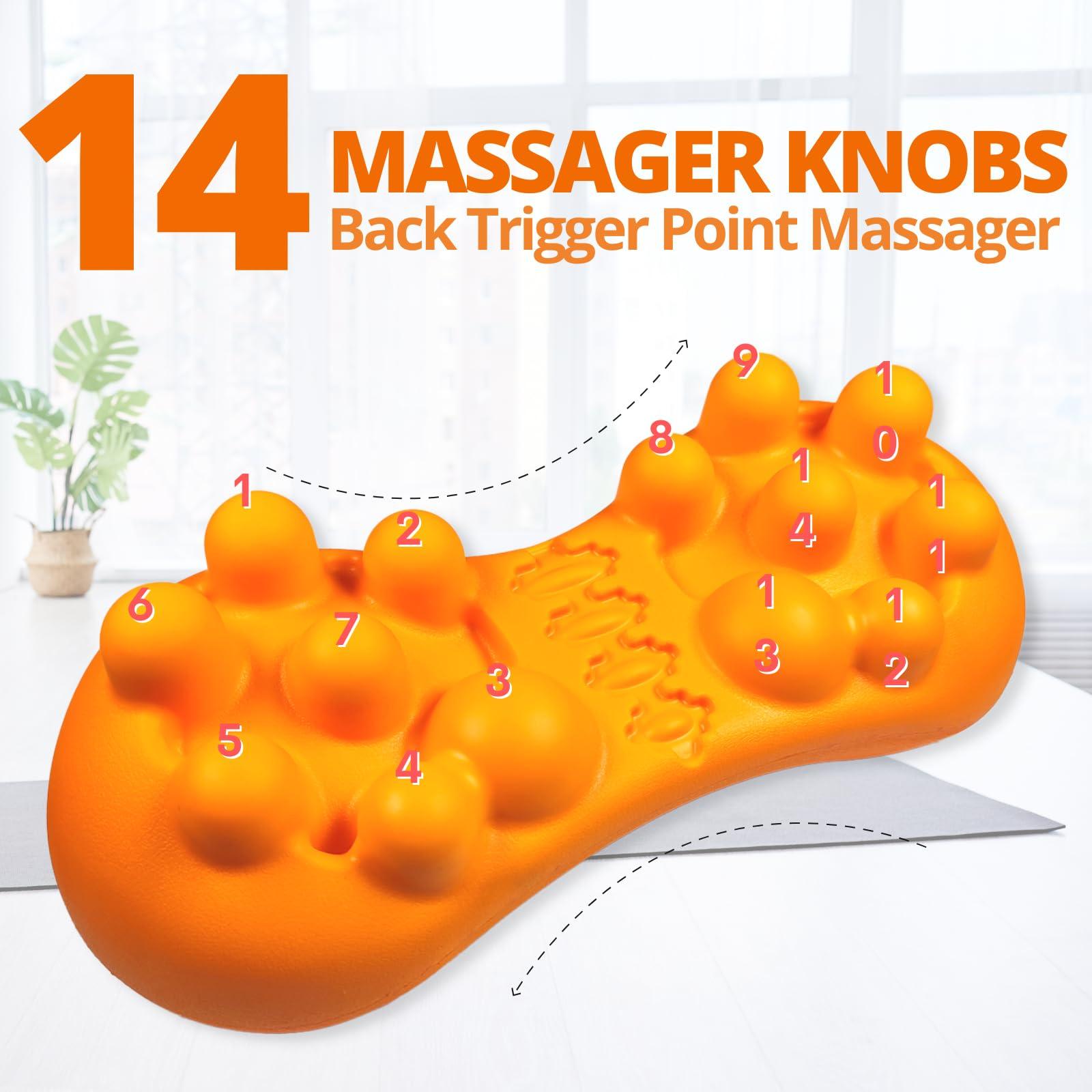 

Массажер для бедер для расслабления подвздошно-поясничной мышцы - 14 массажных узлов для облегчения боли при ишиасе и синдроме грушевидной мышцы оранжевый