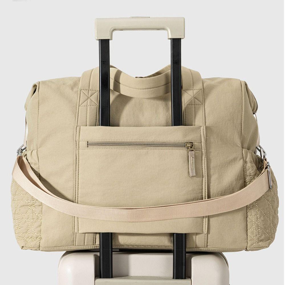 Large Capacity Mommy Bag Solid Color Nappy Bag Personalized Shoulder Bag  Women