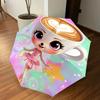1 Stück Kaffeetasse Ballerina Regenschirm - 8 Rippen verstärkt, Automatisches Öffnen, Leicht & Langlebig, Niedliches Modeaccessoire für den Außenbereich, Strand oder Freizeit, Sei