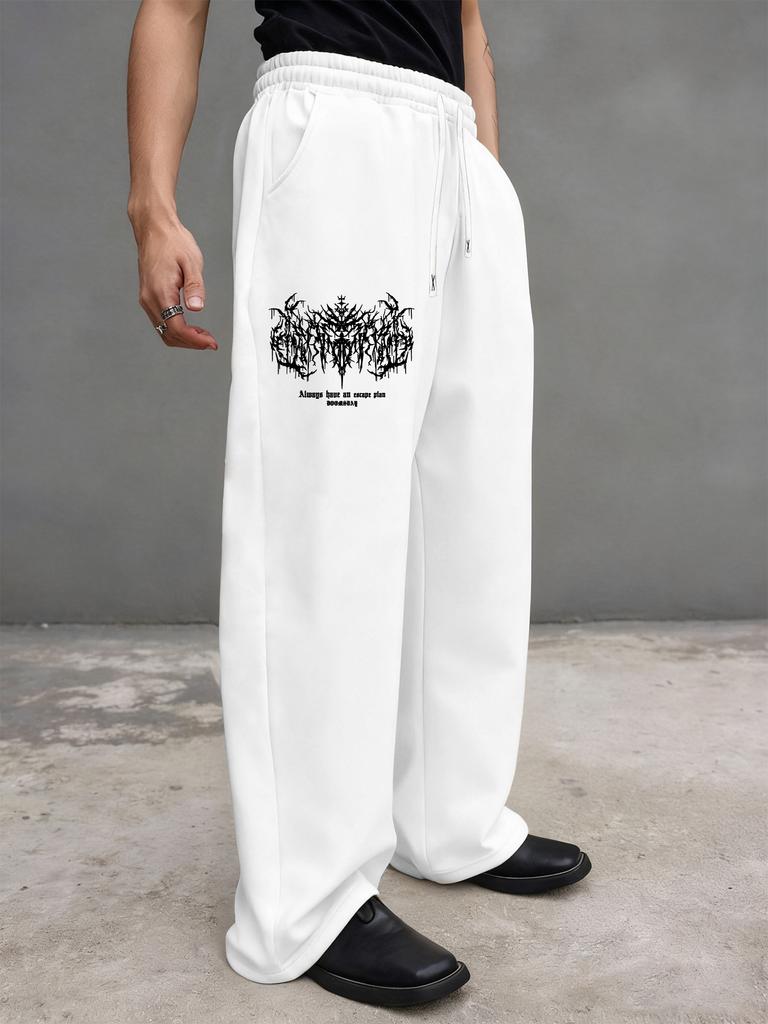 Pantaloni della tuta da uomo con tasche e coulisse - Pantaloni larghi da relax per corsa, pista, yoga, joggers