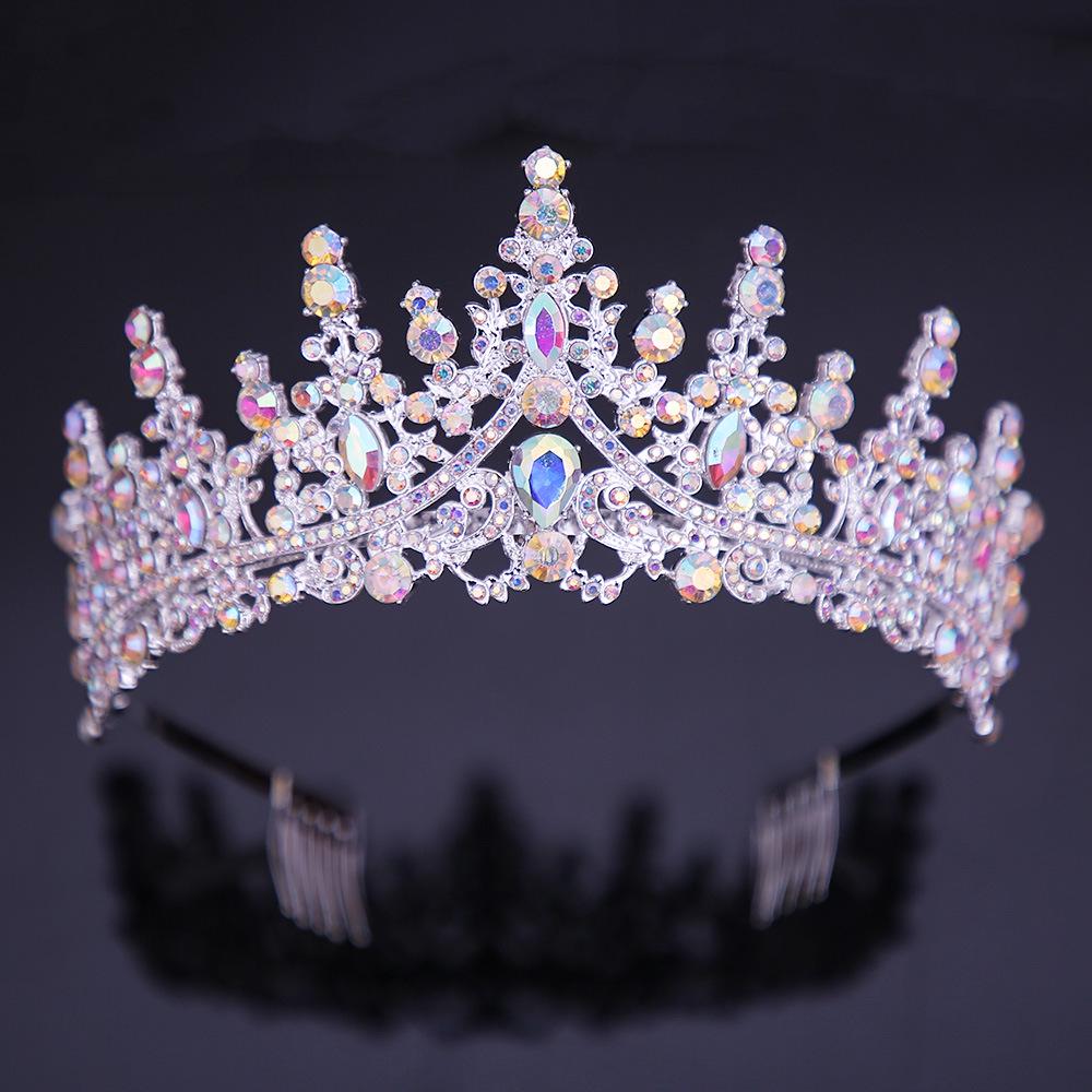 Crystal Crown for Weddings, Birthdays, Coming-of-Age Ceremonies, and Evening Events