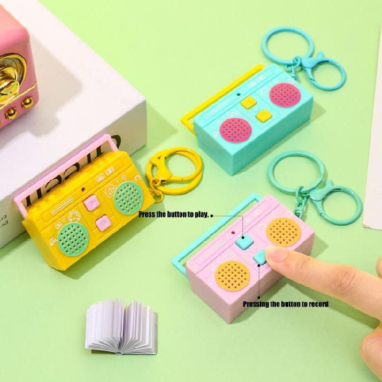 Colorful Voice Message Keychain Gift with Recording Feature Easy Use Plastic Case Multiple Color Option