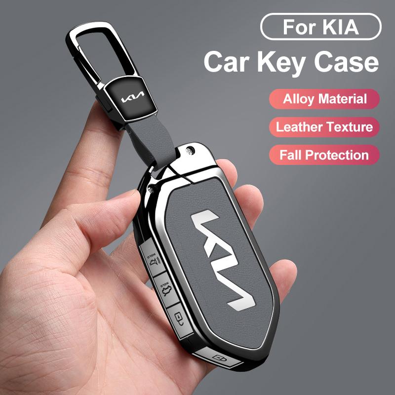 Zinc Alloy Car Remote Car Key Case Cover for Kia KN EV9 Picanto GT Line Carnival Seltos Sorento Morning K5 KA4 EV3 2024Accessory