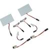 2 Pcs 12V Car 48 LED Panel Light Festoon Ba9s Dome Map Interior Bulbs