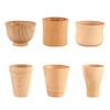 Natural Wooden Tumbler Tea Cup Beech Wood Mug Party Light Brown - ml