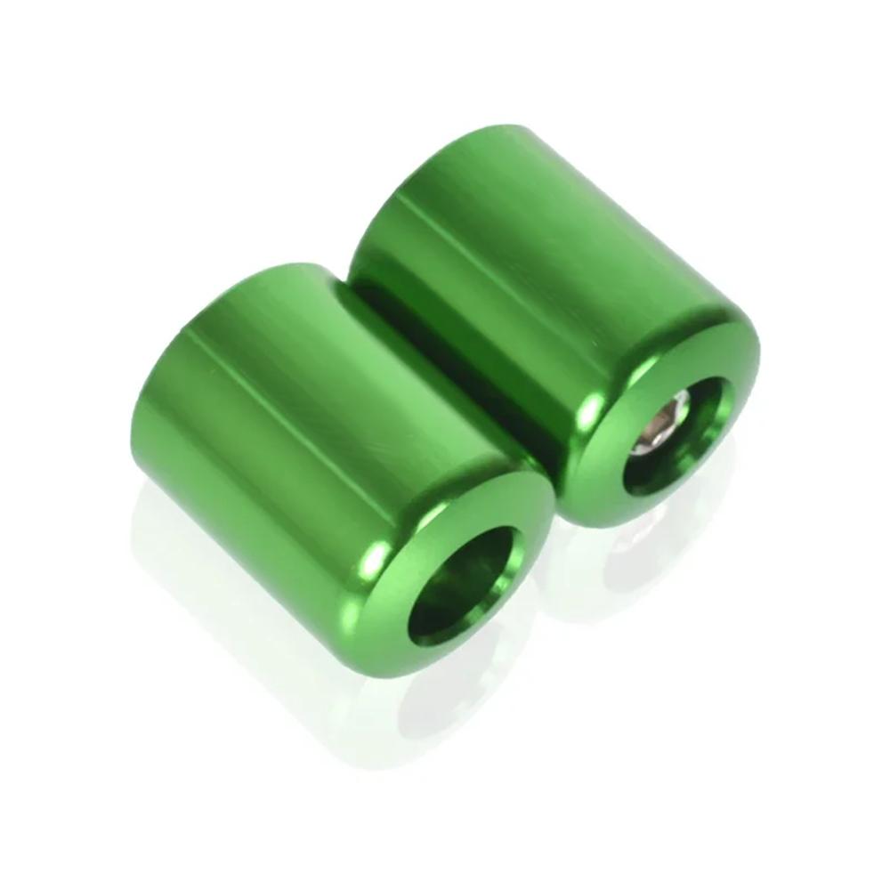 Universal Motorcycle Handle Bar End Handlebar Grips Ends Sliders Cap Plug For Z900RS Z 900 900RS RS Green Z900 7/8 22 MM