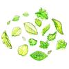 10-100Pcs Green Acrylic Leaf Charms Leaves Beads Pendants For Diy Necklace Bracelet Earrings Jewelry Making Handmade Crafts