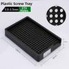 1pc Anti-Static Screw Tray Efficient Stackable Compatible Storage 1.0-4.0MM Screws Arrangement Plate Square Screwdriver Pan