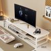 Gaming Desk with Keyboard Tray and Monitor Stand