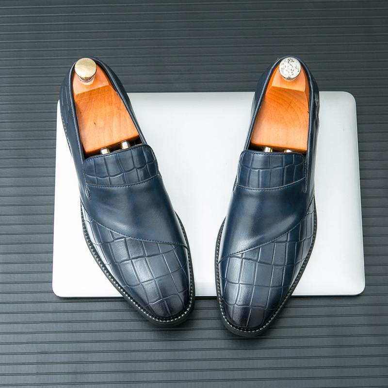 

Мода Размер 38-46 Винтажные мужские лоферы Повседневные Удобные Модные Формальные Кожаные Туфли Мужские Классические Британские Банкетные Социальные Туфли 46 синий