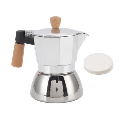 Ocak Üstü Kahve Makinesi Paslanmaz Çelik Cafetera Filtre Kağıdı ile El Demlenmiş Moka için Kahve Cezvesi