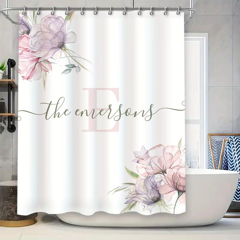 

Natural Stone Shower Curtain Modern Decor With Orange Red Rocks Waterproof Bathroom Liner For Home Decoration 72 X 84 W60H190(CM)-1 Pcs