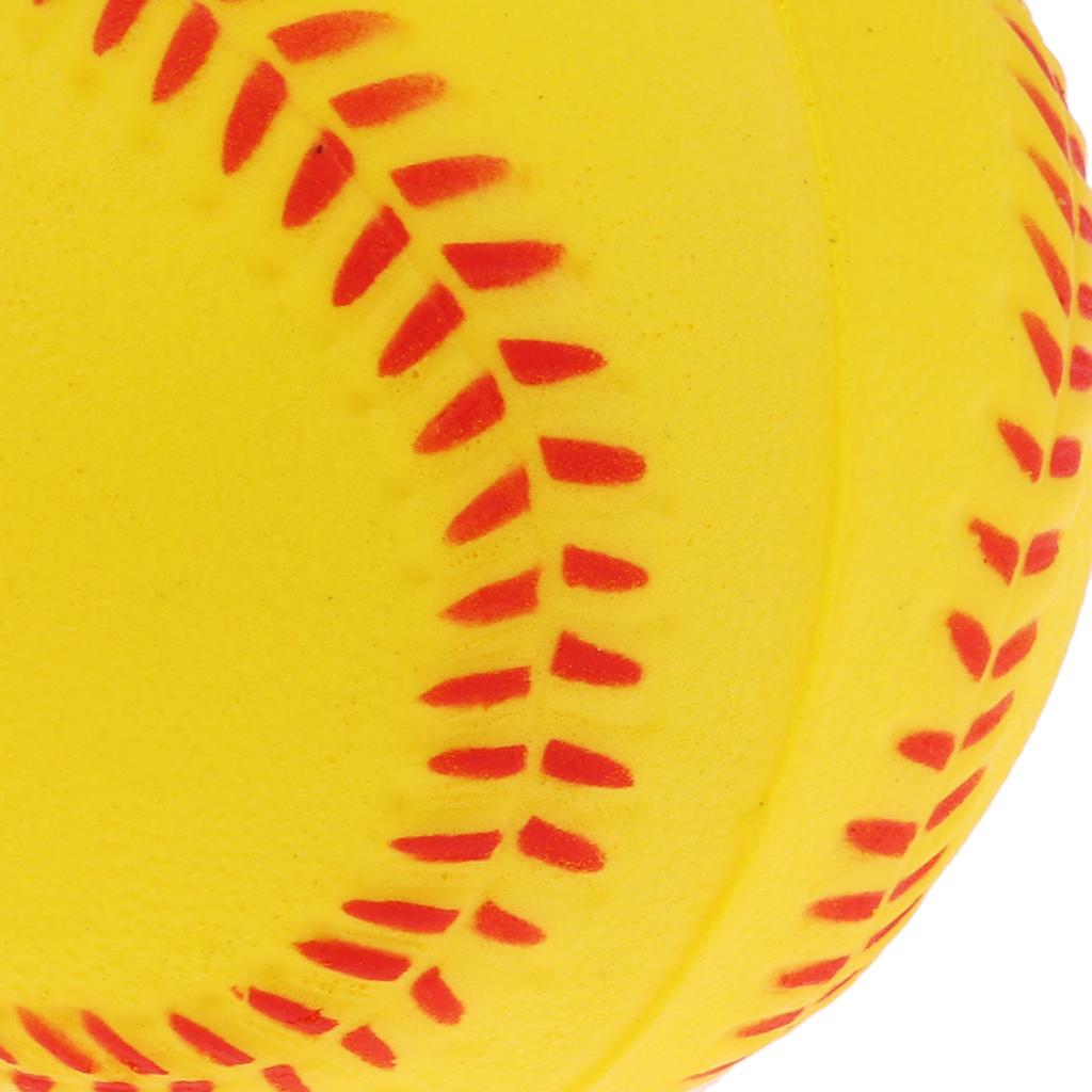 4x Safety Baseball Practice Training PU Softball Team Game Yellow