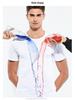 Men's Quick-Dry Ice Silk Mesh T-shirt: Breathable, Waterproof, Stain-Resistant Short Sleeve for Sports and Casual Wear.