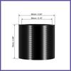 80mm 3.15"ID Universal Straight Silicone Coupler Pipe for Car 76mm Black