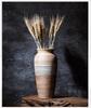 Modern Minimalist Chinese Pottery Vase for Floor Standing Dried Flower Arrangements