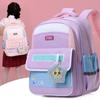 Adorable Nylon School Backpack For Kids With Cartoon Design And Large Capacity