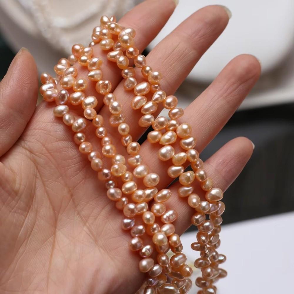 About 75 Pieces/Rope Natural Freshwater Pearl Beads DIY Jewelry Beads  Jewelry Making Accessories