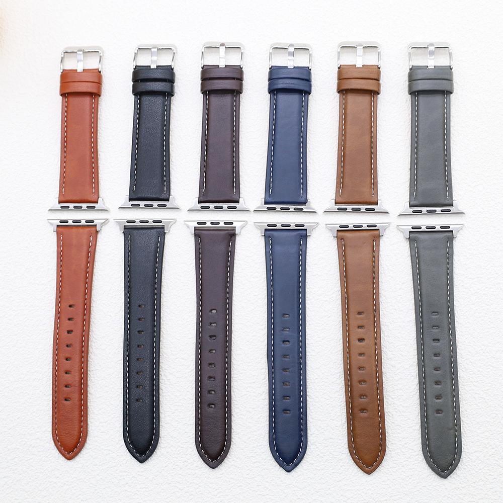 Kožený řemínek pro Apple Watch 44mm 40mm 45mm 41mm 42mm 38mm 49mm 46mm náramek iwatch series10 Ultra 2 9 SE 8 7 6 5 4