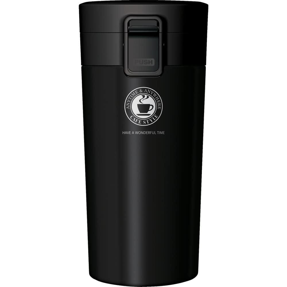 

Стакан 380 мл с крышкой и трубочкой Стаканы из нержавеющей стали с двойной стенкой и вакуумной изоляцией Дорожные кофейные кружки-стаканы 380ML чёрный