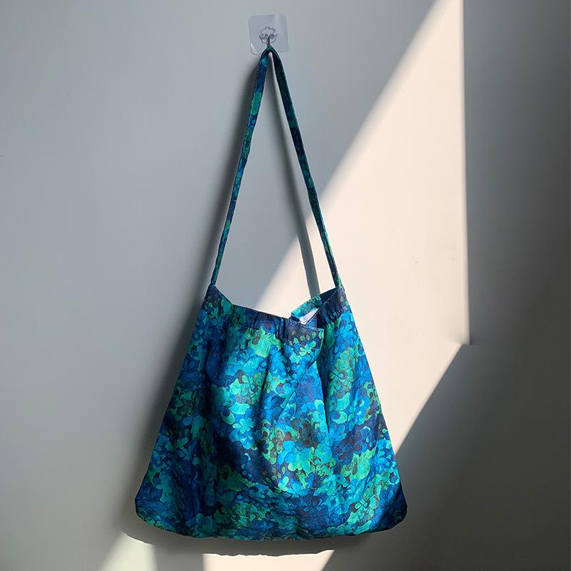 Schultertasche aus Kord-Canvas mit Leopardenmuster - Koreanischer Stil, Neues Sommer-College-Design