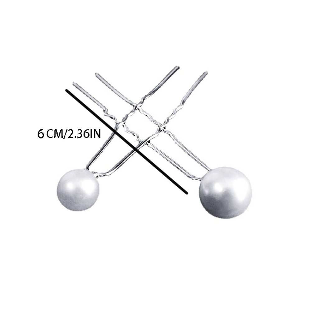 Tiara Hair Accessories Wedding Hairpins U-shaped Pearl Pin Rhinestone Hair Clip Bridal Hair Jewelry