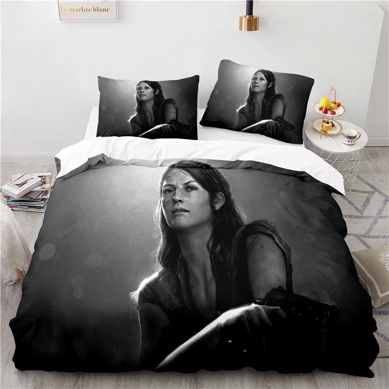 3D Printed Game The Last of Us Duvet Cover Pillowcase Bedding Set Double Twin Full Queen King Adult Kids Bedclothes Quilt Cover