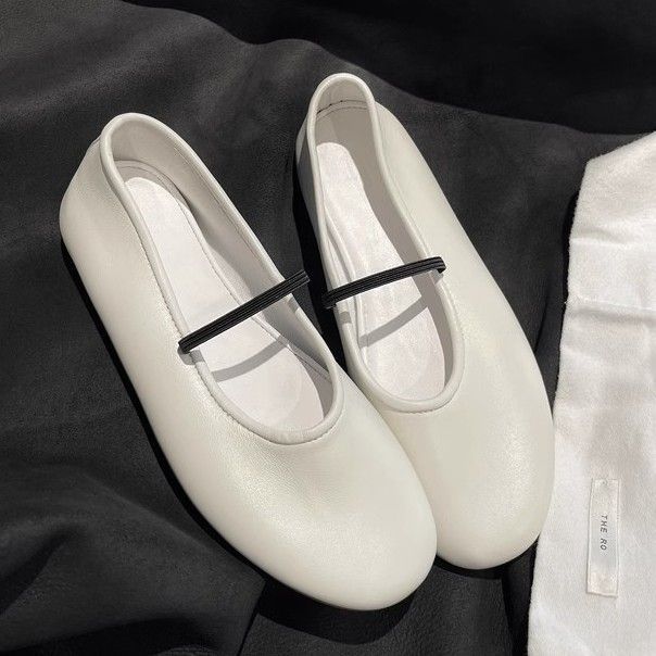 Dopaminové baleríny s měkkým povrchem pro těhotné ženy nové líné s mělkým výstřihem slovo babička plochá podrážka