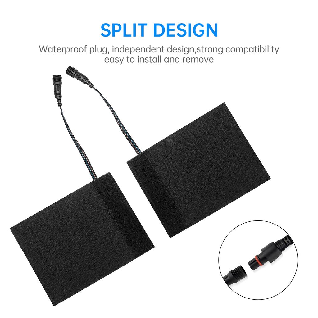 5V Motorcycle Heated Handgrips USB 6 Gear Warmer Electric Heated Grip Cover Anti Vibration Anti Slip Fast Heating Kits