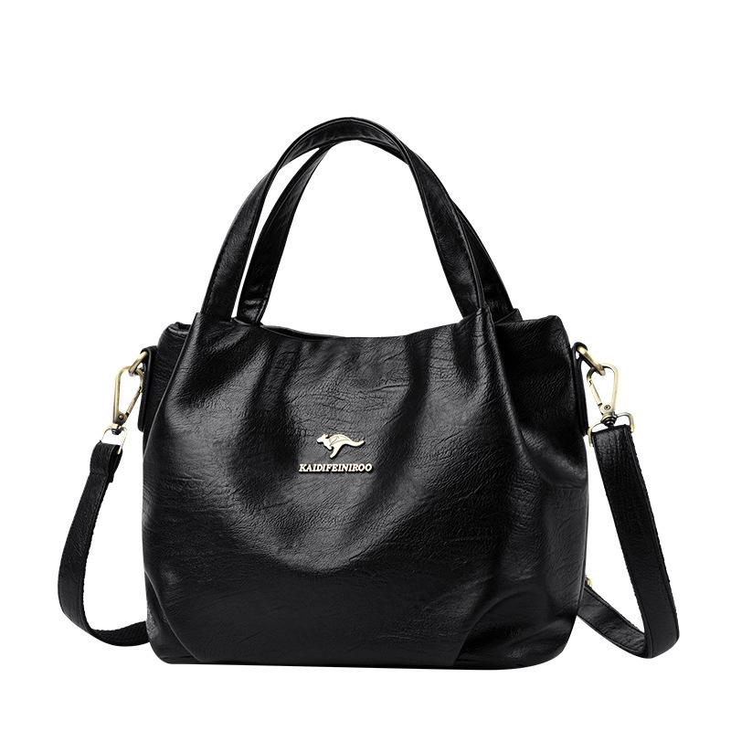Fashionable Crossbody Bag Women's Single-shoulder Bag Women's Simple Middle-aged Handbag