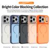 Applicable To IPhone17Pro Contrasting Color Skin Feeling Mobile Phone Case Apple 16 Lens Holder Case 15 Magnetic Charging Anti-drop