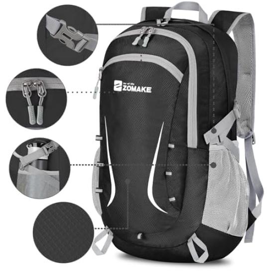 [ZOMAKE] Foldable Backpack 35L Large Capacity Lightweight Waterproof Compact Outdoor Travel Convenient Backpack Camping Portable Travel School Commute