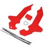 Motorcycle Frame Guard Cover Protector Protection Side Fairing Protection for Honda CRF300L CRF300 Accessories(red)