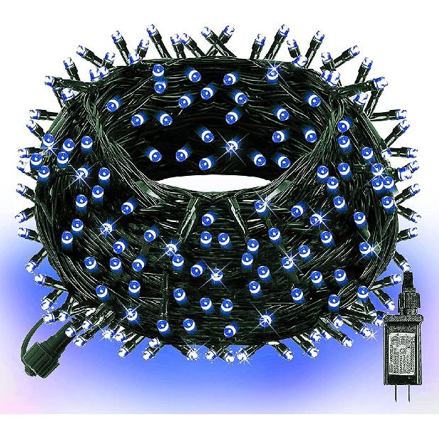 Dazzle Bright 132FT 400 LED Christmas Lights, Christmas String Lights Plug in with 8 Modes, Waterproof Christmas Decorations for Xmas Indoor Outdoor
