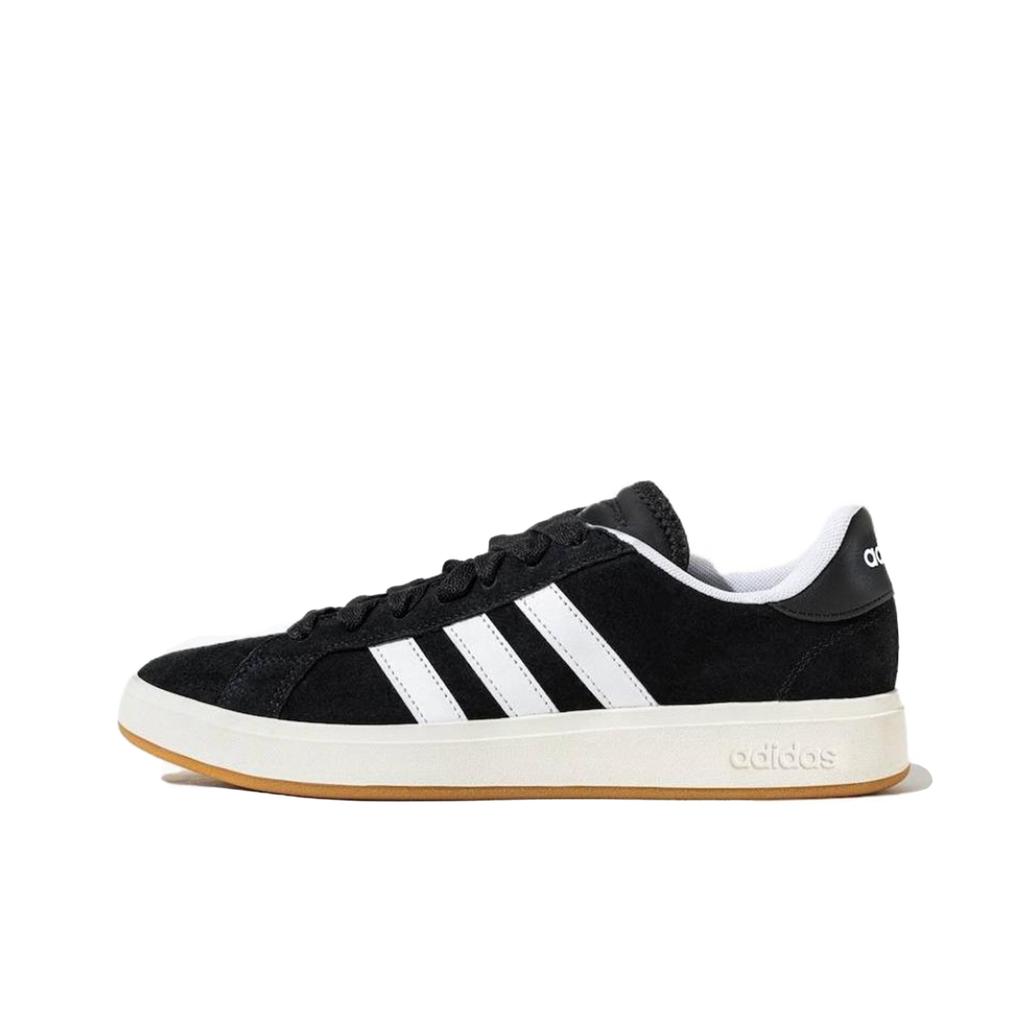 Adidas Grand Court Base 00s Adidas, Ink Pink Ice Cube Abrasion Resistant Low top Skateboard Shoes Unisex Black Pink JP6335(Team932-)