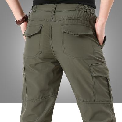 Zomer outdoor dun gedeelte sneldrogende broek heren losse grote maat overall met meerdere zakken