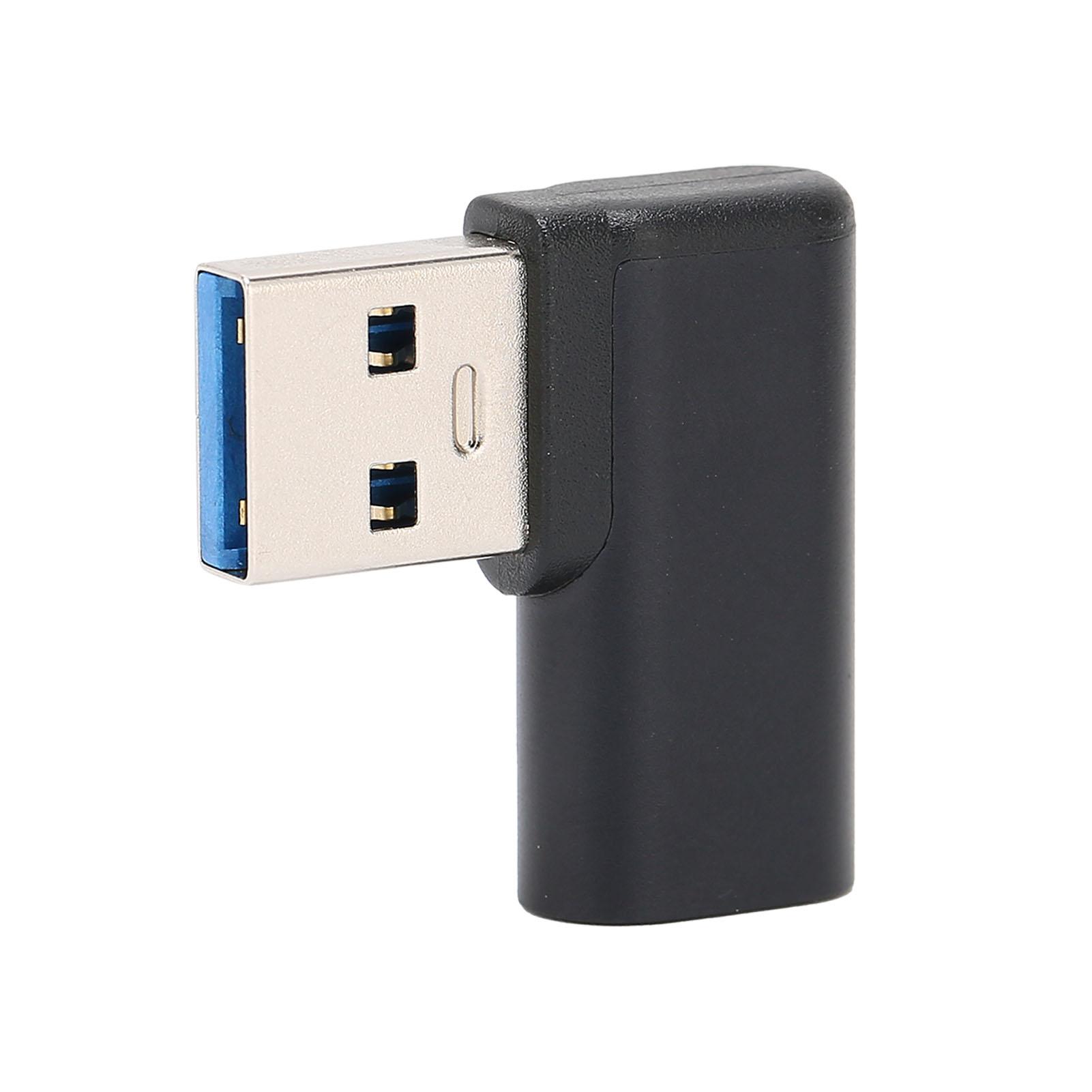 

Адаптер USB A 3.0 (папа) к USB Type-C (мама) под углом 90 градусов, левый угловой разъем для Android-компьютера