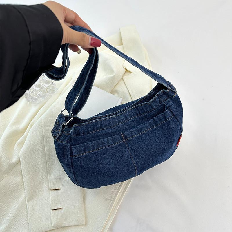 Stylish Canvas Tote Bag For Women Trendy Street Style Shoulder Bag With Zipper