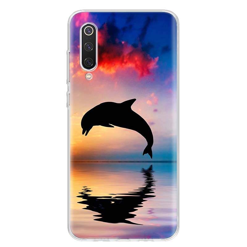 sea animal cute dolphin For Xiaomi Redmi Note 14 13 12 11 10 Pro Phone Case 12S 11S 11T 11E Plus 14Pro 13Pro 12Pro 11Pro Cover N