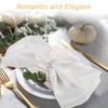 M-Modern-60Pcs Pearl Napkin Rings Imitation Pearl Beaded Rhinestone Napkin Ring Holder Napkin Rings Serviette Napkin Rings