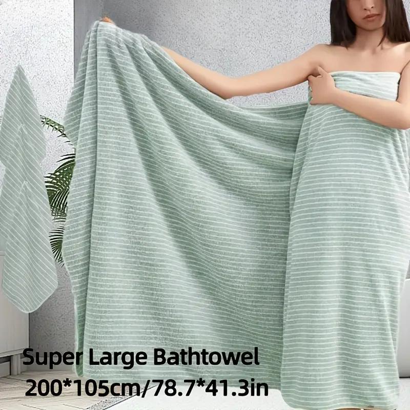 

105*200см Очень Большое Банное Полотенце, Утолщенный Коралловый Флис, Мягкое и Впитывающее, Быстросохнущее, Не Скатывается, Пляжное Полотенце для Ванной, Банное Полотенце 105*200cm синий