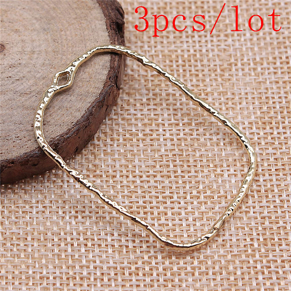 

Подвески для изготовления ювелирных изделий, комплект, подвеска, аксессуары для ювелирных изделий «сделай сам», подвески-коннекторы для колец 3pcs-32x46mm-D11160