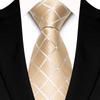 Men's Classic Solid Color Plaid Tie - Multi-color for Business, Casual, or Wedding